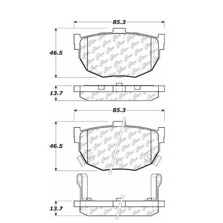 Centric Parts Centric Premium Pads, 300.03230 300.03230